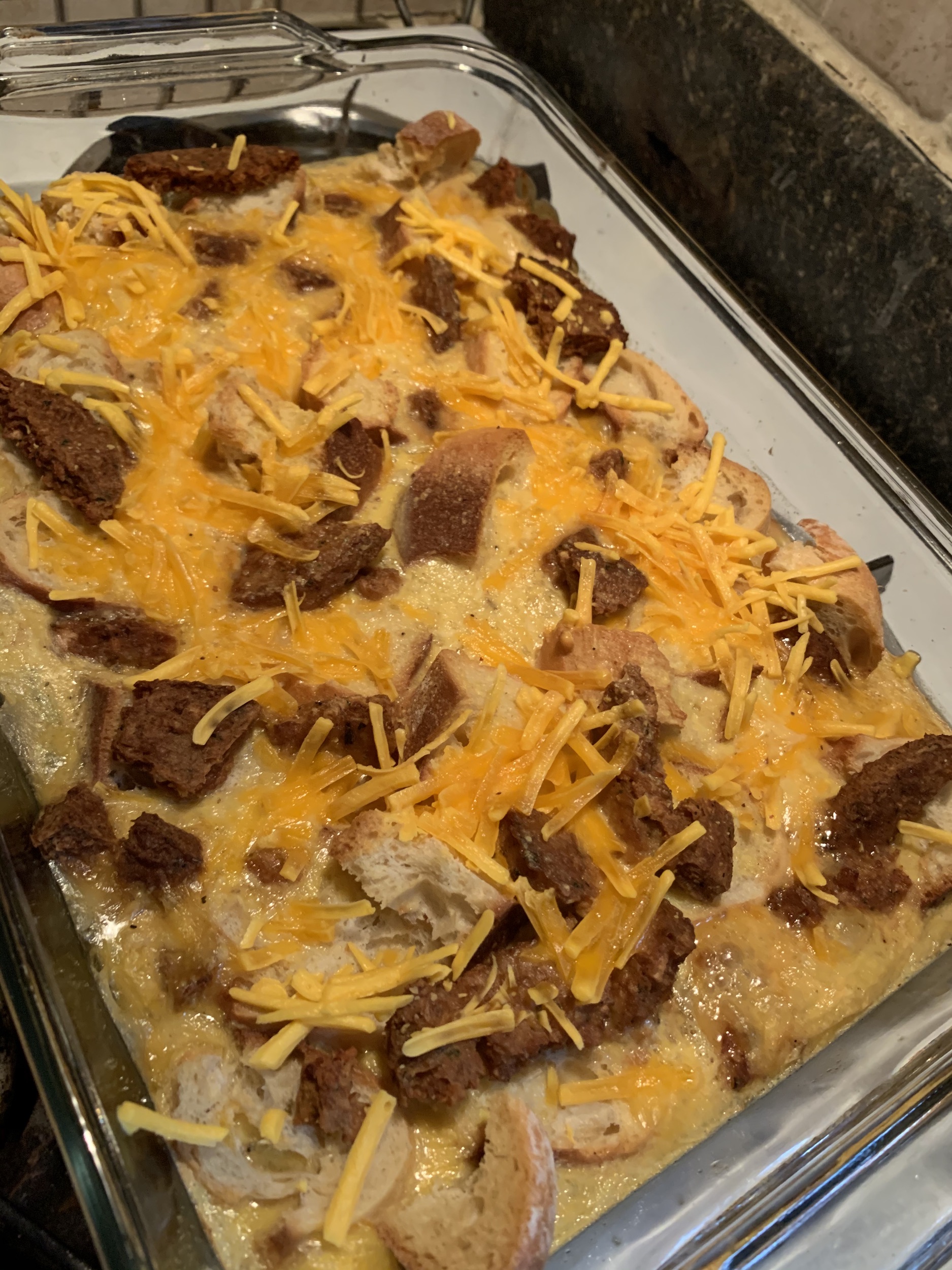 New Recipe: Vegan Sausage-egg Breakfast Casserole.